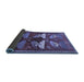 Sideview of Persian Blue Traditional Rug, tr860blu