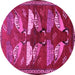Round Persian Pink Traditional Rug, tr860pnk