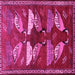 Square Persian Pink Traditional Rug, tr860pnk