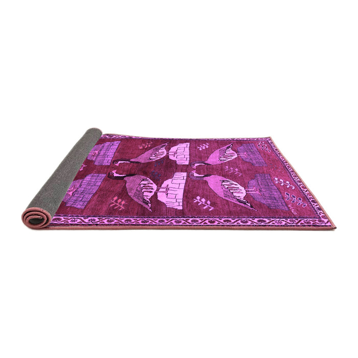 Sideview of Persian Purple Traditional Rug, tr860pur