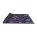 Sideview of Persian Blue Traditional Rug, tr862blu