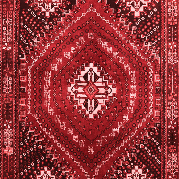 Machine Washable Persian Red Traditional Rug, wshtr862red