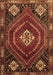 Machine Washable Persian Brown Traditional Rug, wshtr862brn