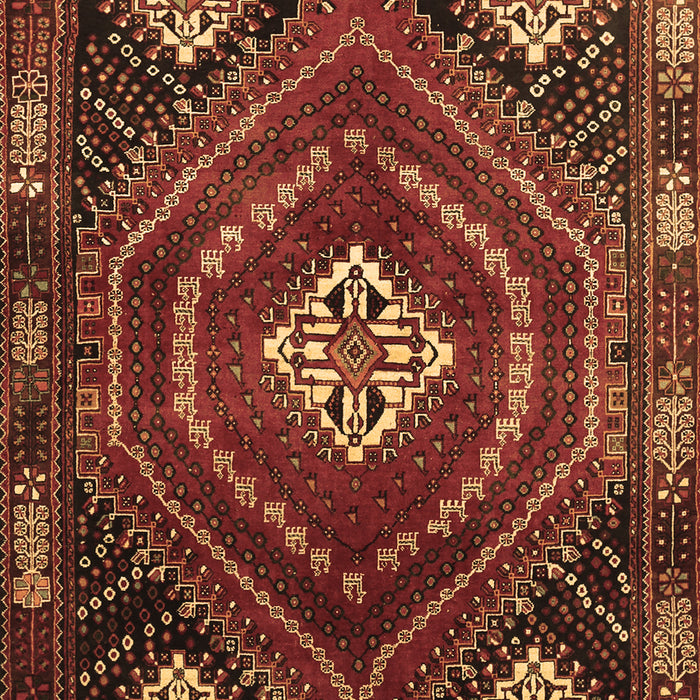 Machine Washable Persian Brown Traditional Rug, wshtr862brn