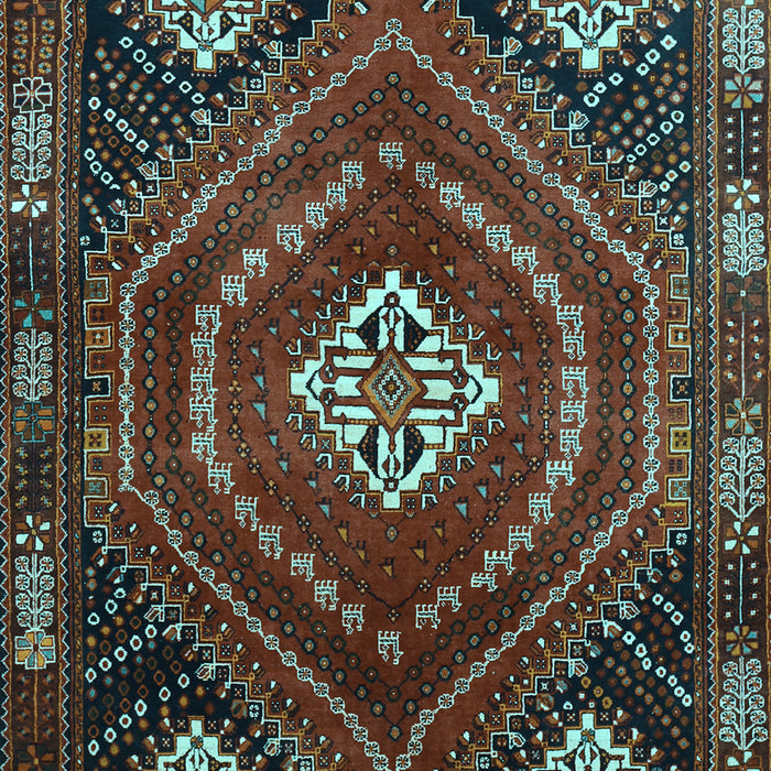 Machine Washable Persian Light Blue Traditional Rug, wshtr862lblu