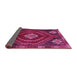 Sideview of Persian Pink Traditional Rug, tr862pnk