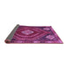 Sideview of Persian Purple Traditional Rug, tr862pur