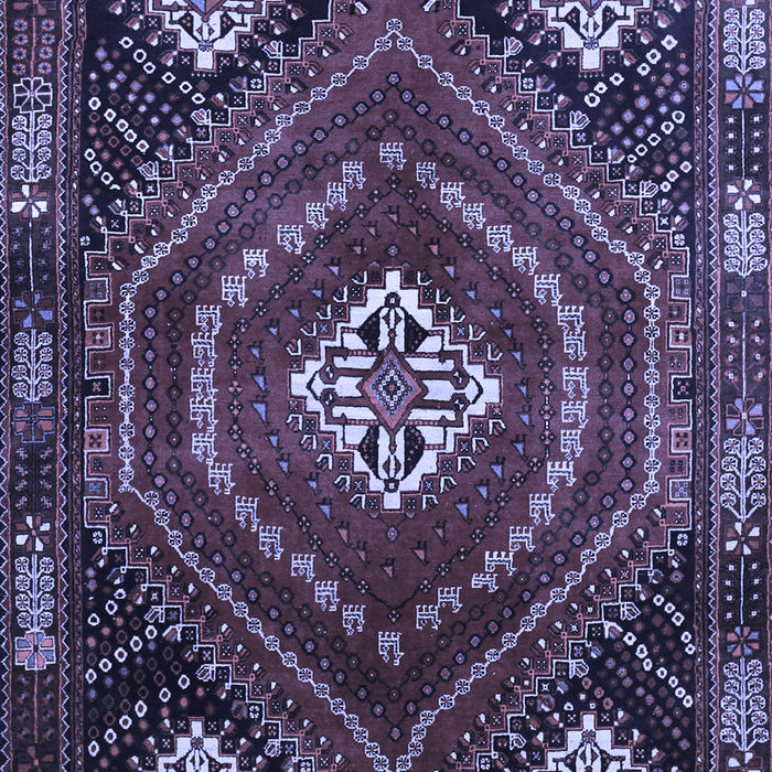 Machine Washable Persian Blue Traditional Rug, wshtr862blu