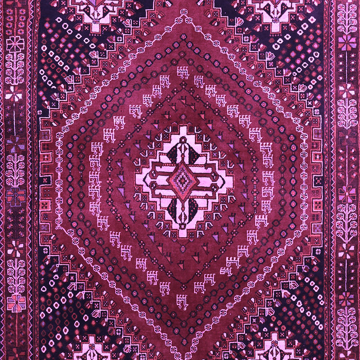 Machine Washable Persian Purple Traditional Area Rugs, wshtr862pur