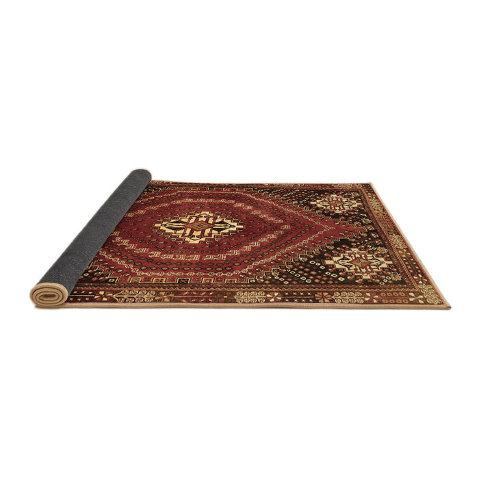 Sideview of Persian Brown Traditional Rug, tr862brn
