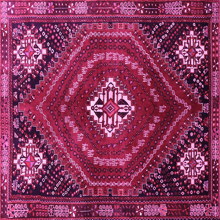 Square Persian Pink Traditional Rug, tr862pnk