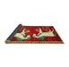 Sideview of Traditional Orange Brown Animal Rug, tr863