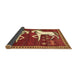 Sideview of Animal Brown Traditional Rug, tr863brn