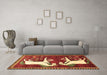 Machine Washable Animal Brown Traditional Rug in a Living Room,, wshtr863brn