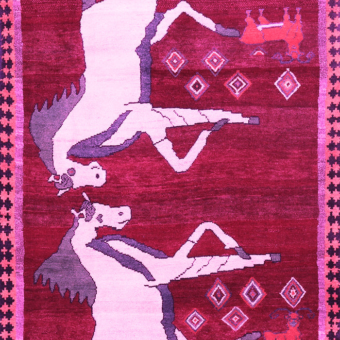 Animal Pink Traditional Rug, tr863pnk