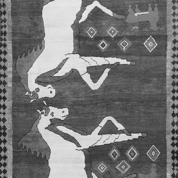 Animal Gray Traditional Rug, tr863gry