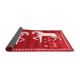Animal Red Traditional Area Rugs
