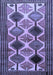 Machine Washable Persian Blue Traditional Rug, wshtr864blu