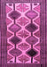 Machine Washable Persian Purple Traditional Area Rugs, wshtr864pur