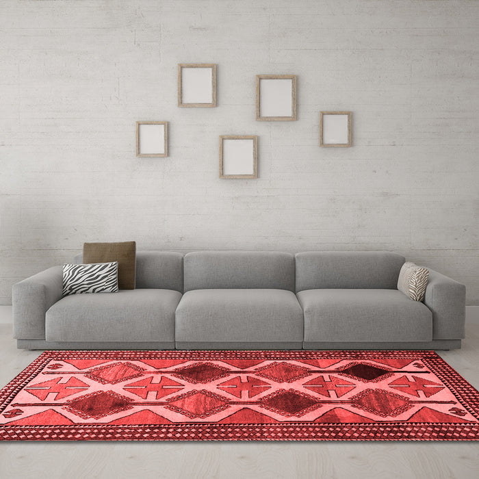 Traditional Red Washable Rugs