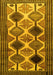 Machine Washable Persian Yellow Traditional Rug, wshtr864yw