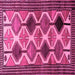 Square Machine Washable Persian Pink Traditional Rug, wshtr864pnk