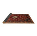 Sideview of Traditional Red Persian Rug, tr865