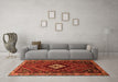 Machine Washable Persian Orange Traditional Area Rugs in a Living Room, wshtr865org