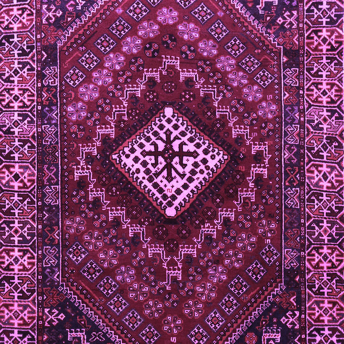 Machine Washable Persian Purple Traditional Area Rugs, wshtr865pur