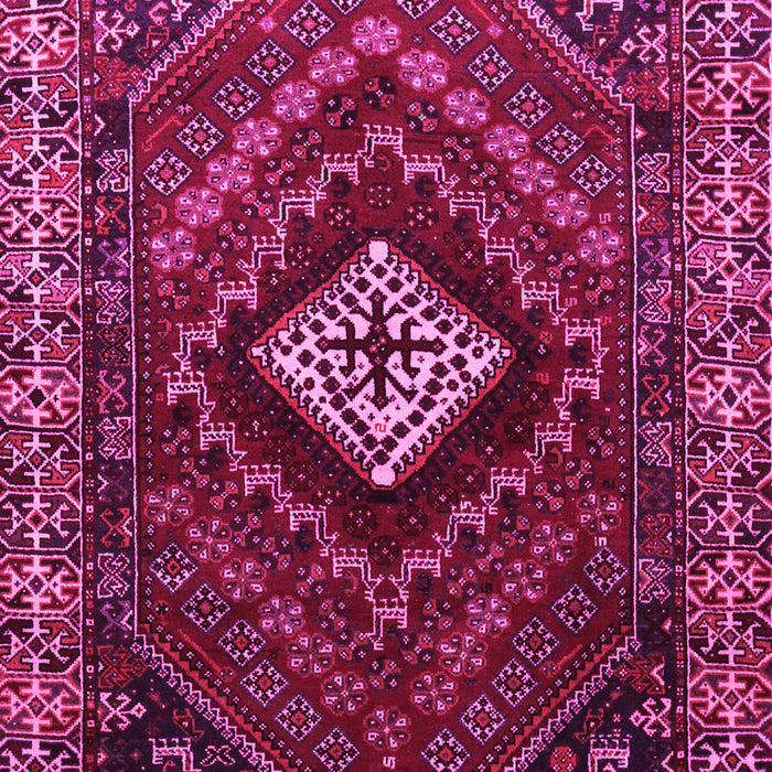 Machine Washable Persian Pink Traditional Rug, wshtr865pnk