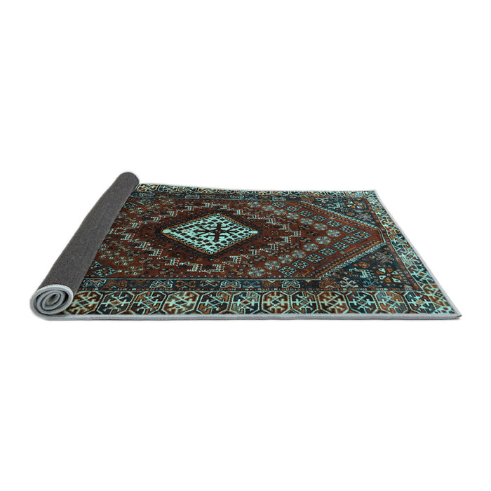 Sideview of Persian Light Blue Traditional Rug, tr865lblu