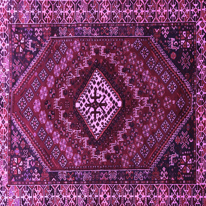 Square Persian Purple Traditional Rug, tr865pur