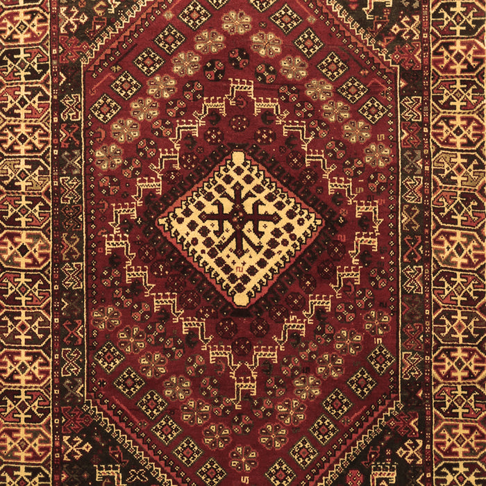 Machine Washable Persian Brown Traditional Rug, wshtr865brn