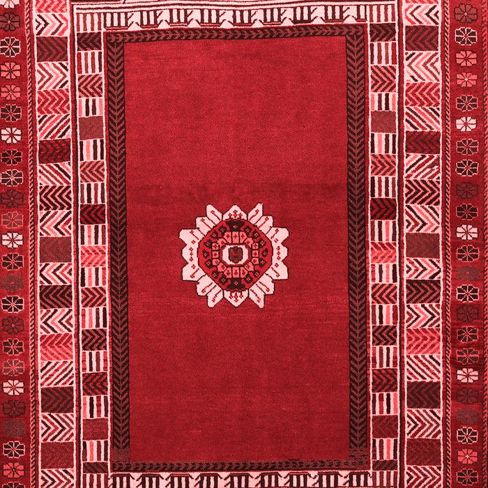 Machine Washable Persian Red Traditional Rug, wshtr866red