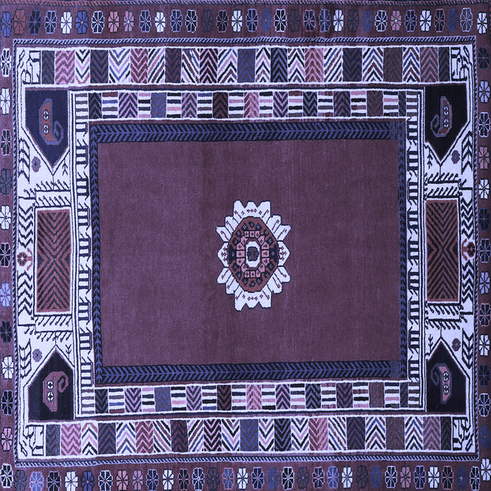 Square Persian Blue Traditional Rug, tr866blu