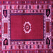 Square Machine Washable Persian Pink Traditional Rug, wshtr866pnk