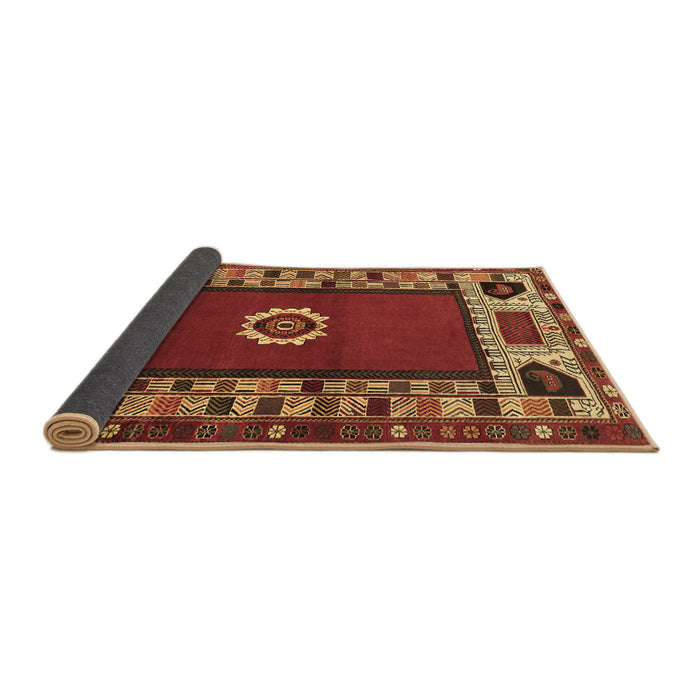Sideview of Persian Brown Traditional Rug, tr866brn
