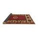 Sideview of Persian Brown Traditional Rug, tr866brn