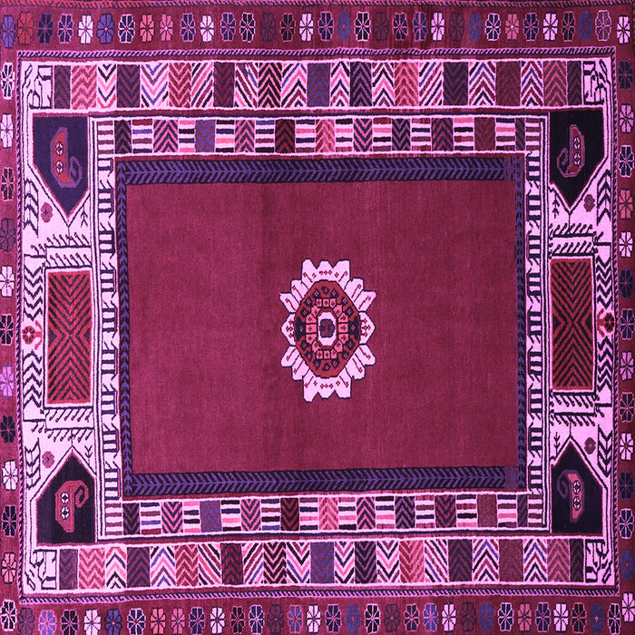 Square Persian Purple Traditional Rug, tr866pur