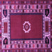 Square Persian Purple Traditional Rug, tr866pur