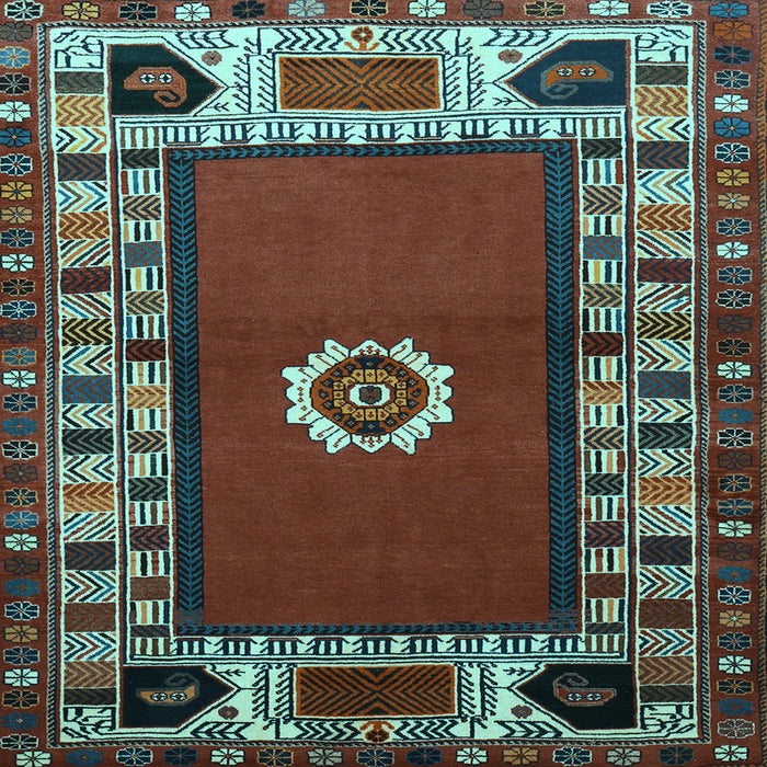 Square Persian Light Blue Traditional Rug, tr866lblu