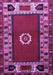 Machine Washable Persian Purple Traditional Area Rugs, wshtr866pur