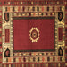 Square Persian Brown Traditional Rug, tr866brn