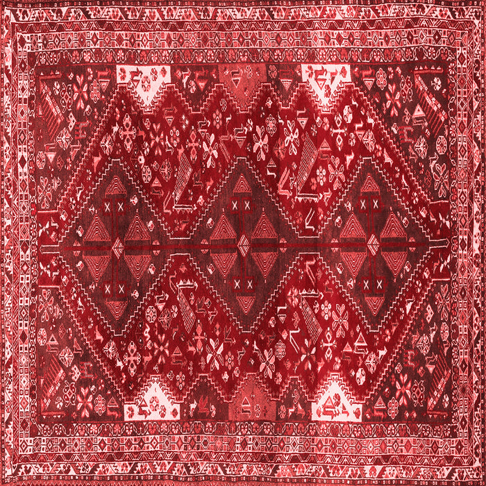 Machine Washable Persian Red Traditional Rug, wshtr867red