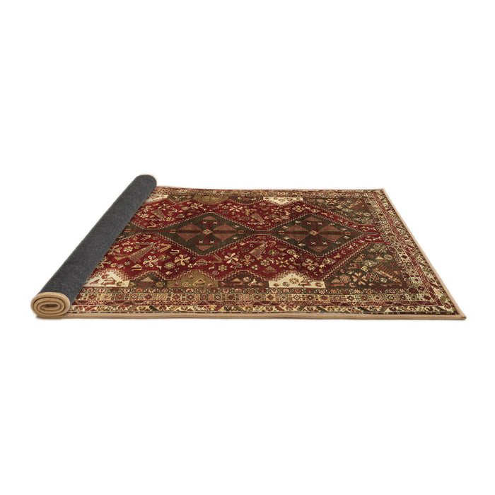 Sideview of Persian Brown Traditional Rug, tr867brn