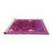 Sideview of Machine Washable Persian Pink Traditional Rug, wshtr867pnk