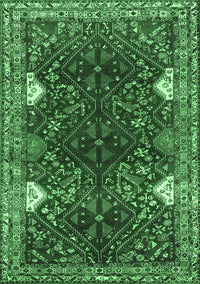 Persian Emerald Green Traditional Rug, tr867emgrn