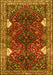 Machine Washable Persian Yellow Traditional Rug, wshtr867yw