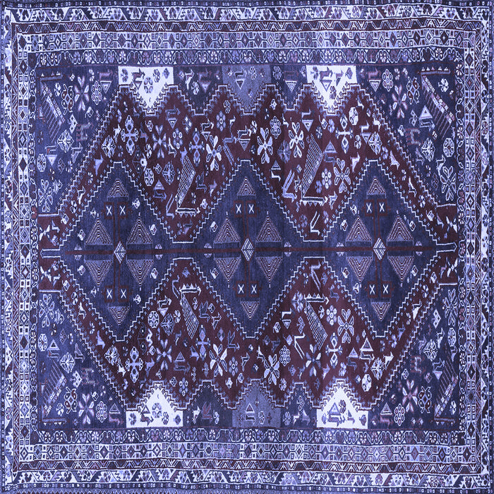 Square Persian Blue Traditional Rug, tr867blu