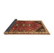 Sideview of Persian Brown Traditional Rug, tr868brn